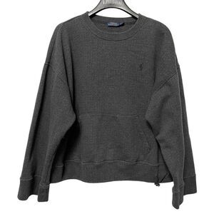 POLO RALPH LAUREN Herringbone Boxy Sweatshirt L